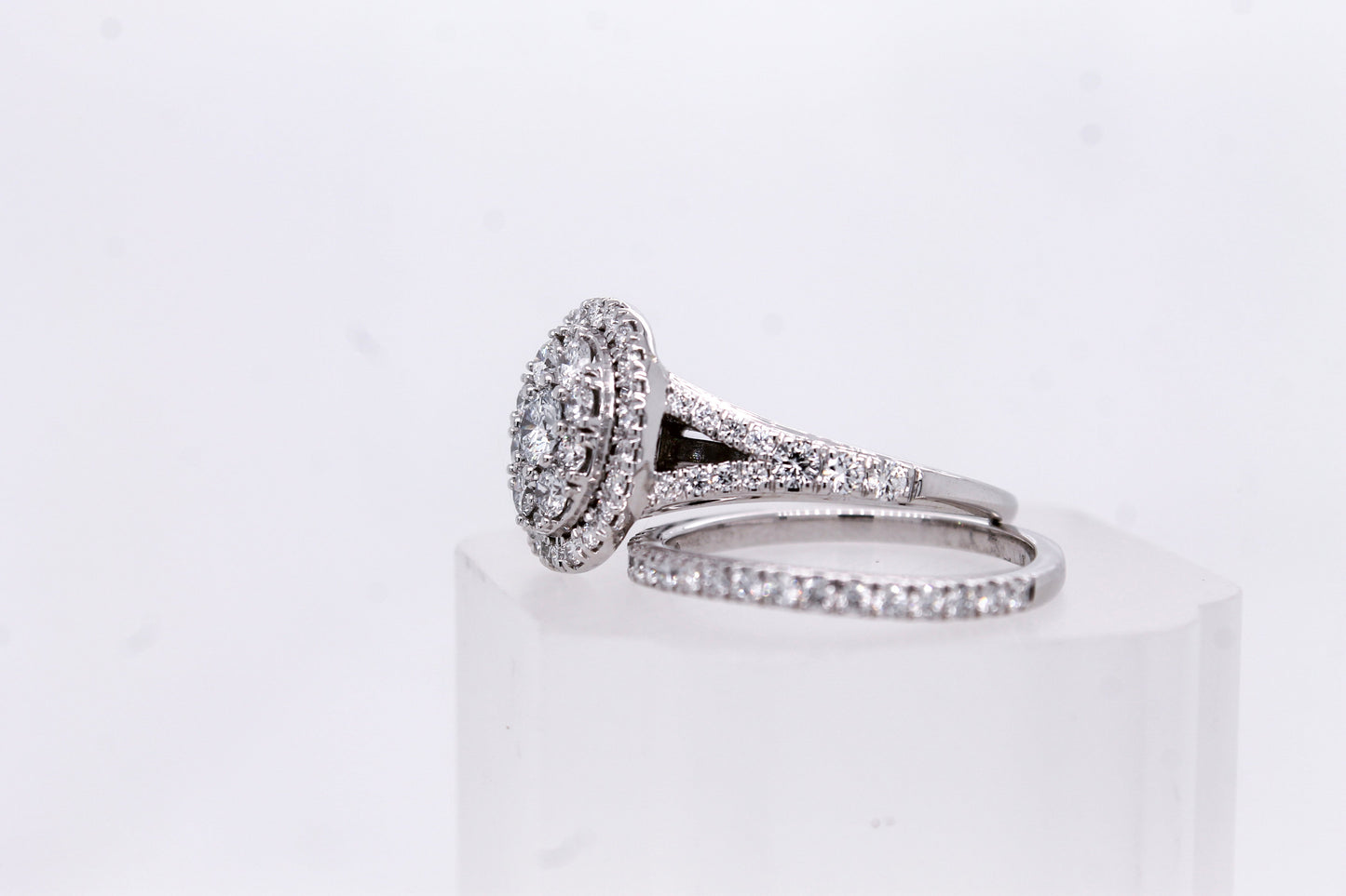 Double Halo Diamond Bridal Set