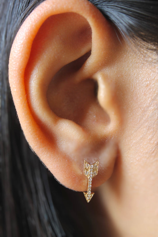 Diamond Arrow Earrings