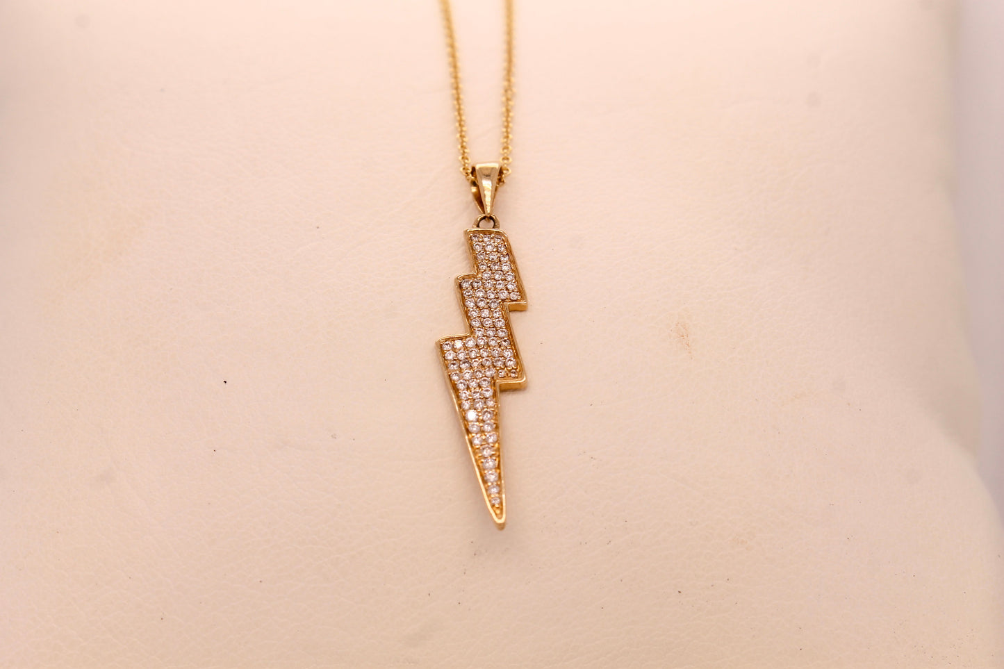 Diamond Lightning Bolt Pendant