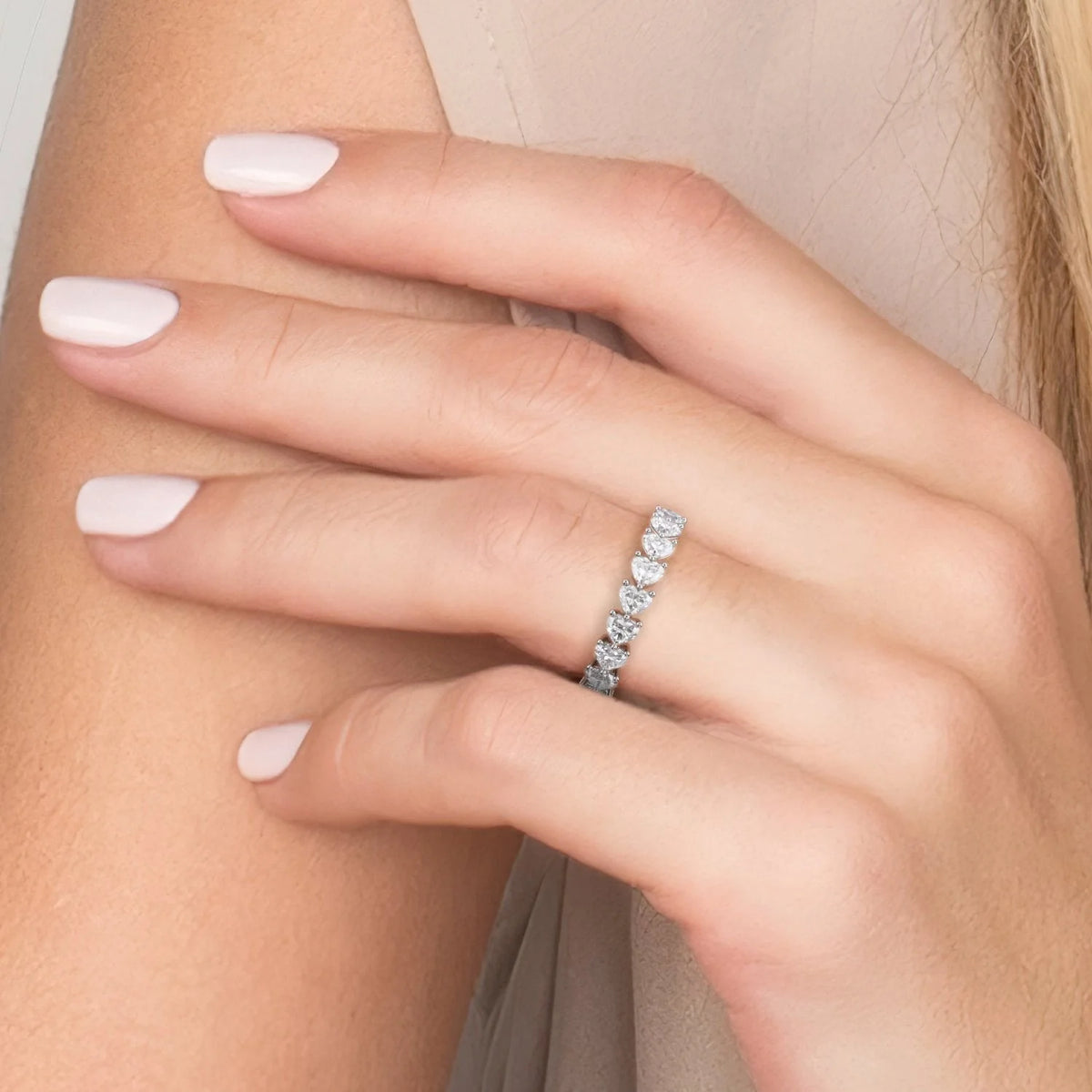 Heart Diamond Fancy Eternity Ring