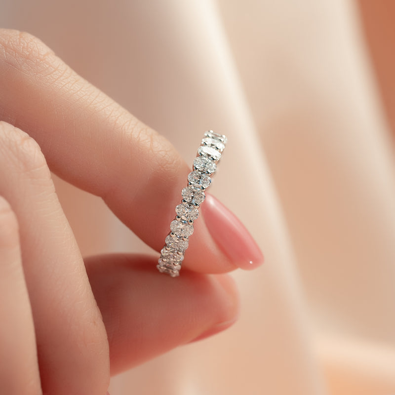Oval Diamond Eternity Ring