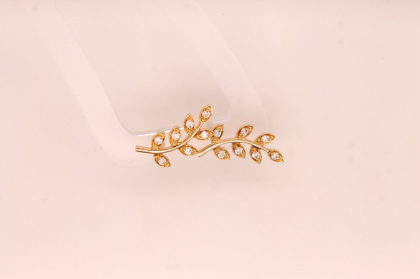 Diamond Leaves Earrings