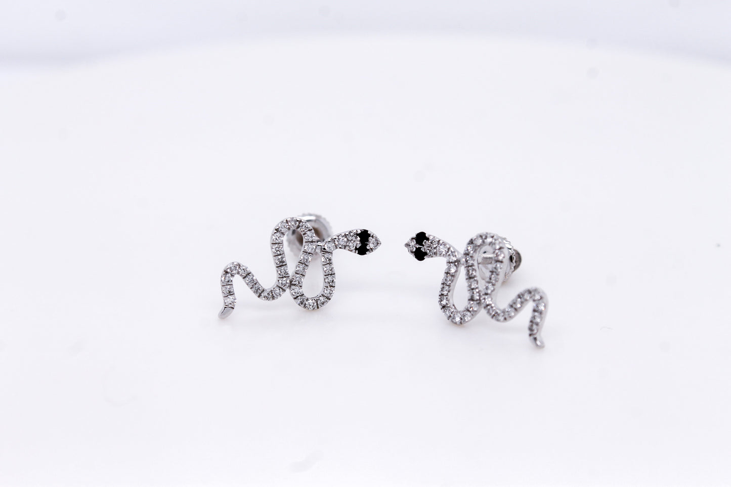 Diamond Snake Earrings