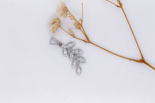 Diamond Leaves Pendant