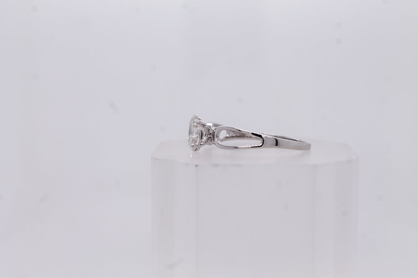 Oval-Cut Diamond Solitaire Ring