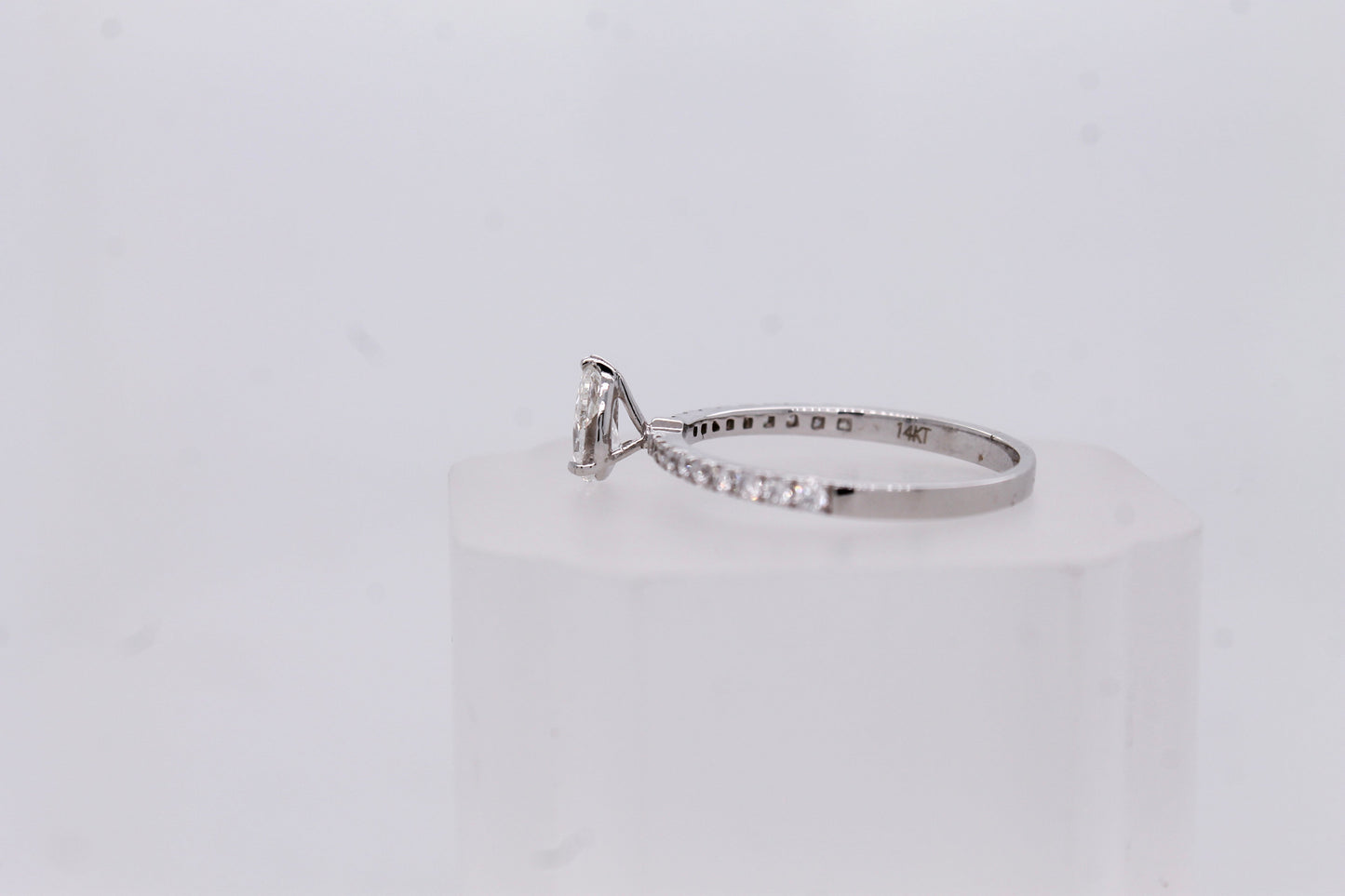 Pear-Cut Diamond Engagement Ring