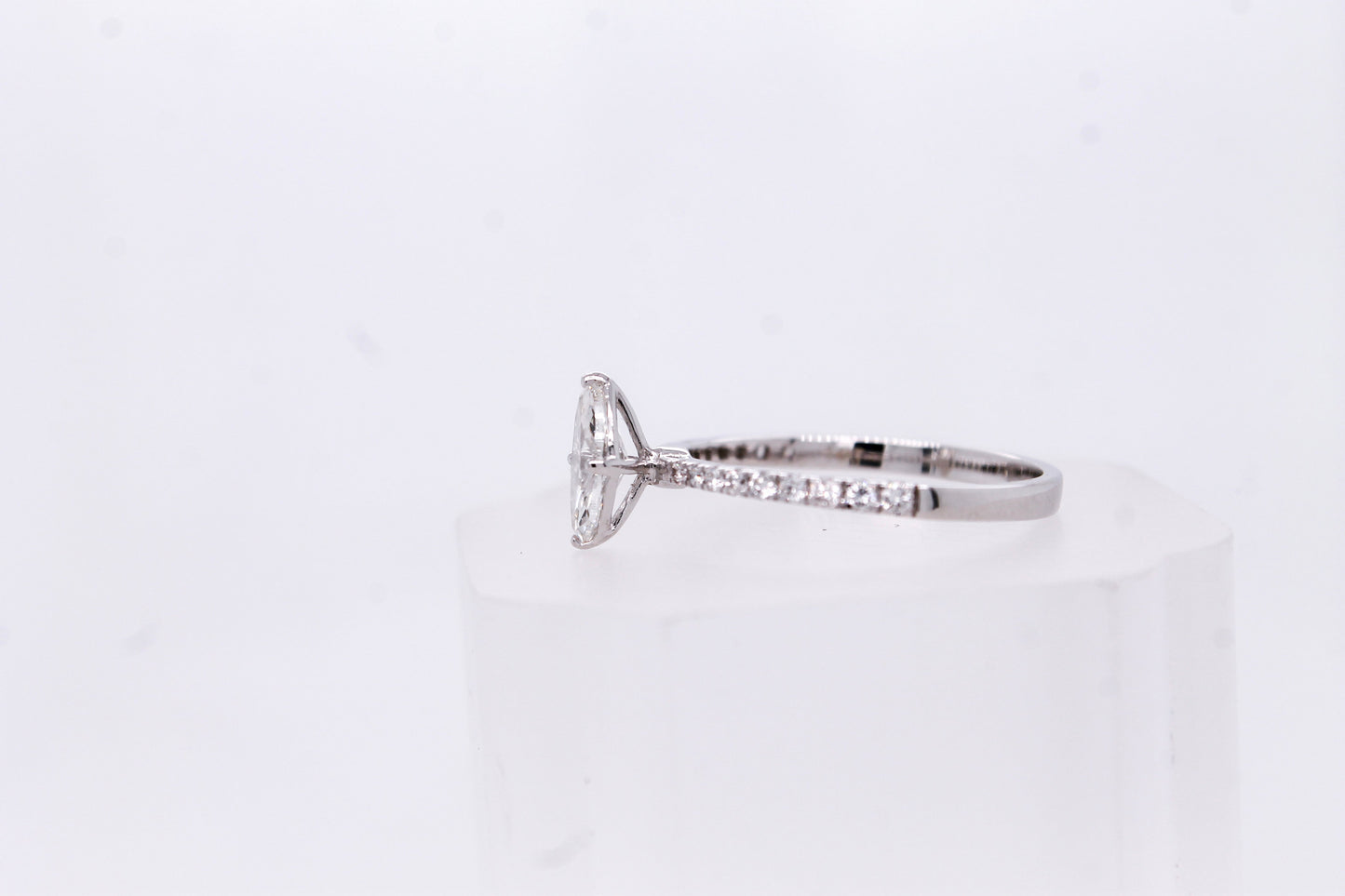 Marquise-Cut Diamond Engagement Ring