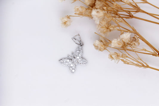 Diamond Butterfly Pendant