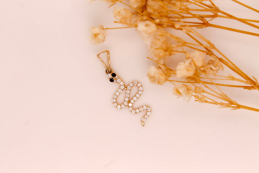 Diamond Snake Pendant
