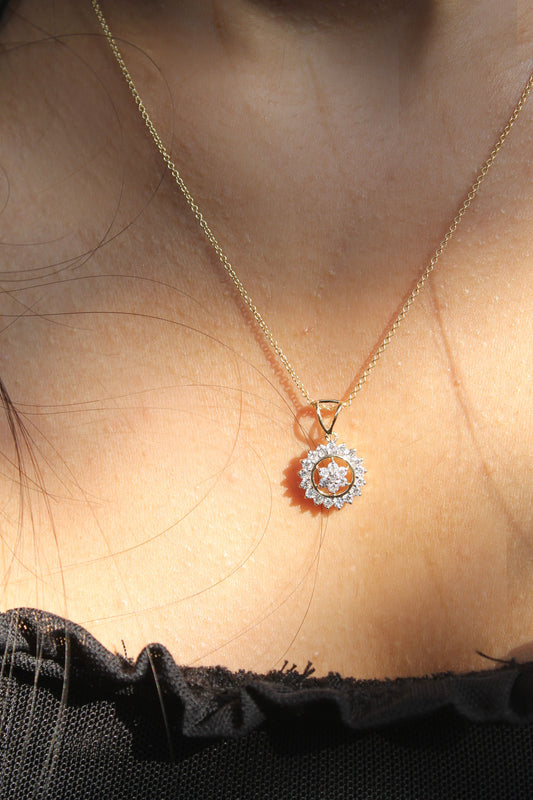 Diamond Sun Pendant