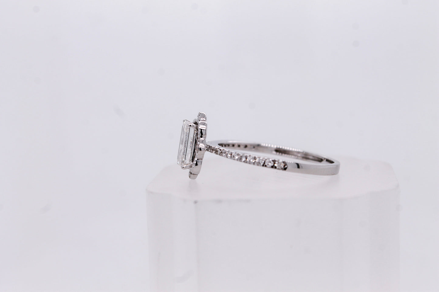 Emerald-Cut Diamond Engagement Ring