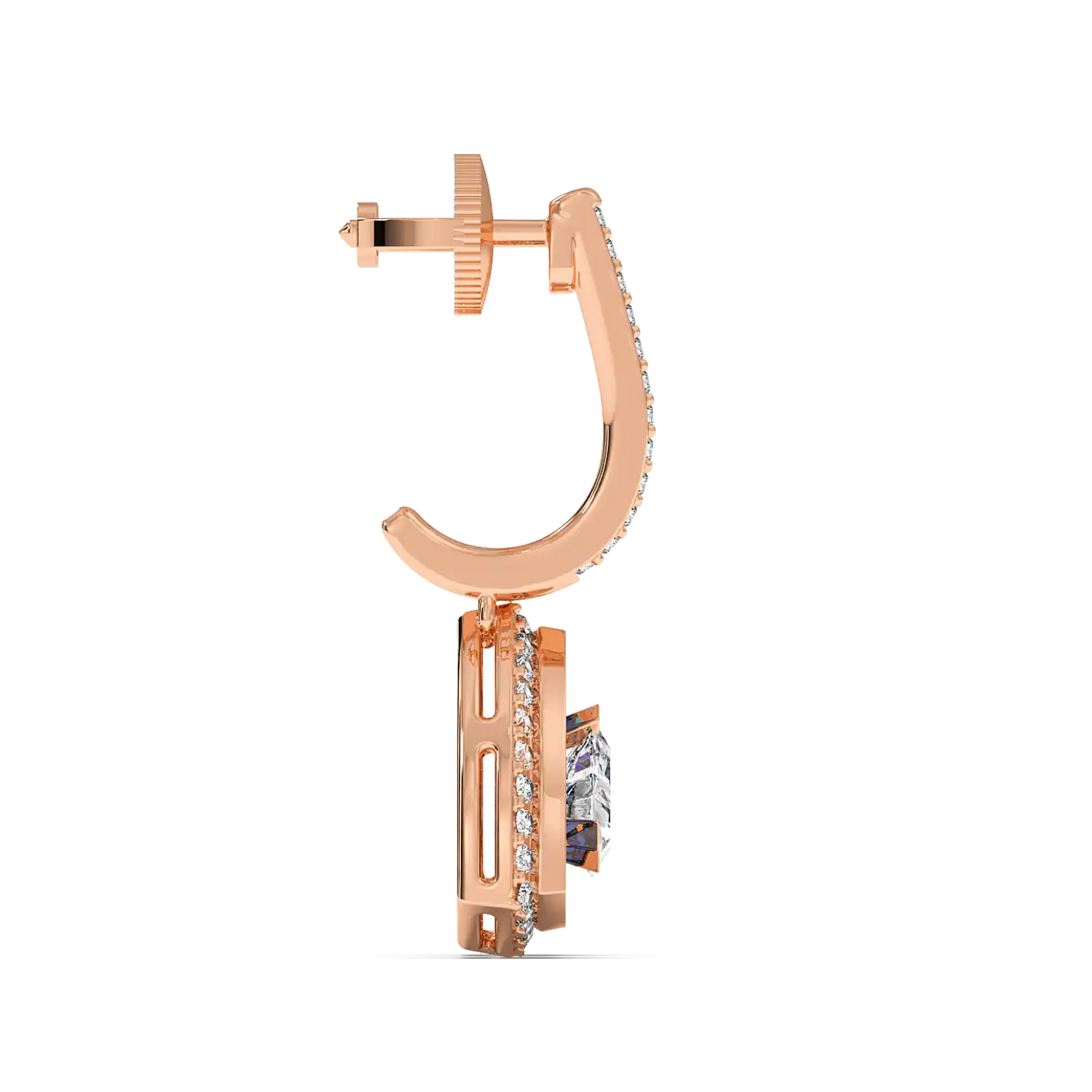 Azure Trillion Drop Earrings