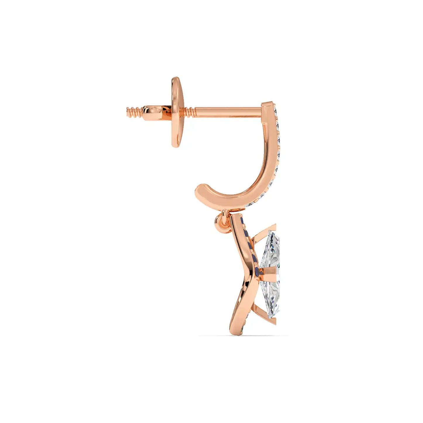 Lozenge Drop Earrings