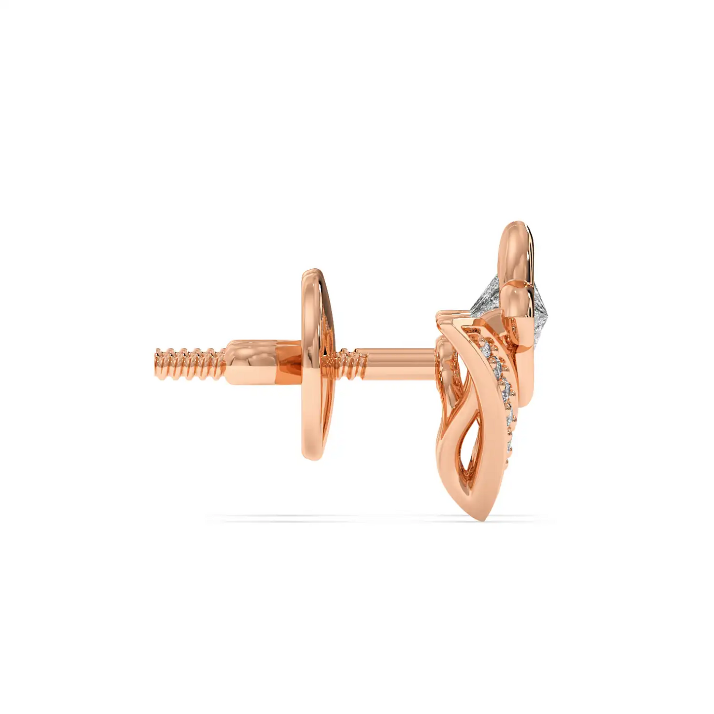 Floral V-Stud Earrings