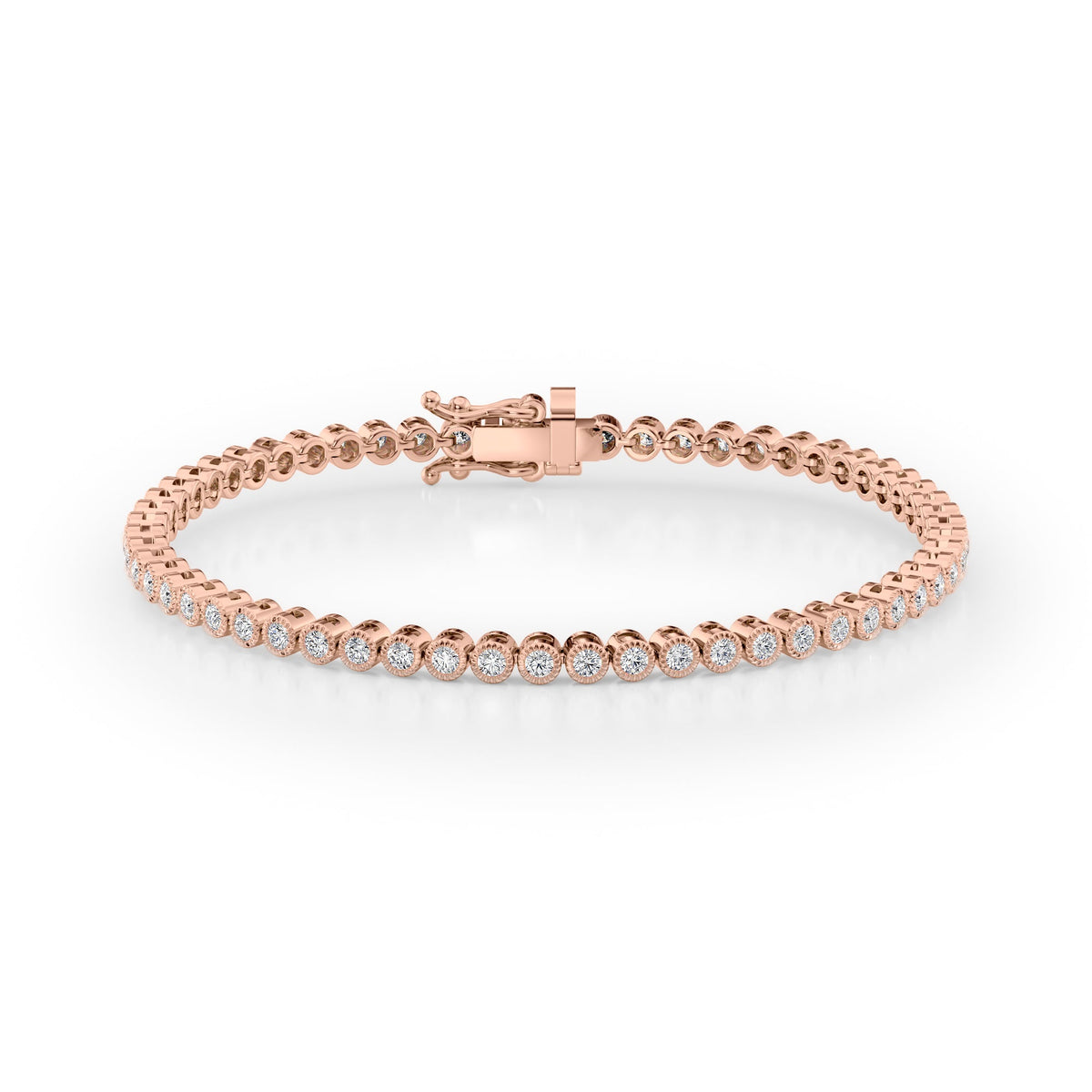 Beaded Bezel Tennis Bracelet