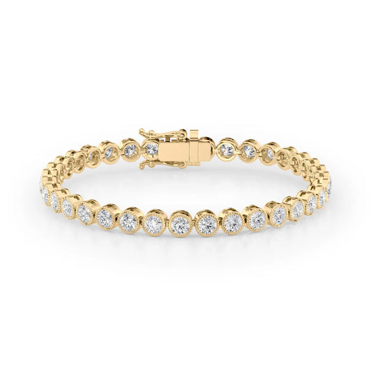 Beaded Bezel Tennis Bracelet