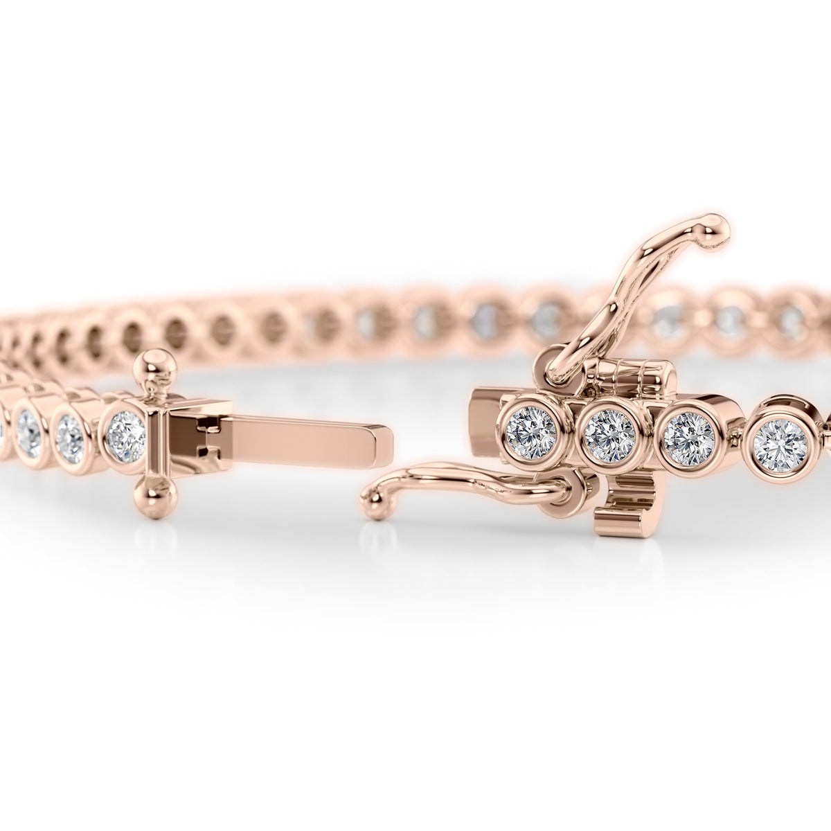 Lab Diamond Bezel Tennis Bracelet