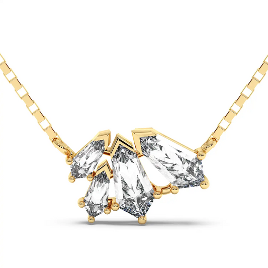 Cluster Shield Necklace