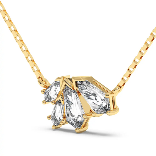 Cluster Shield Necklace