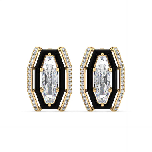 Geo Octagon Earrings