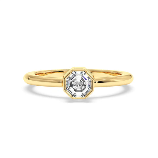 Bezel Set Octagon Ring