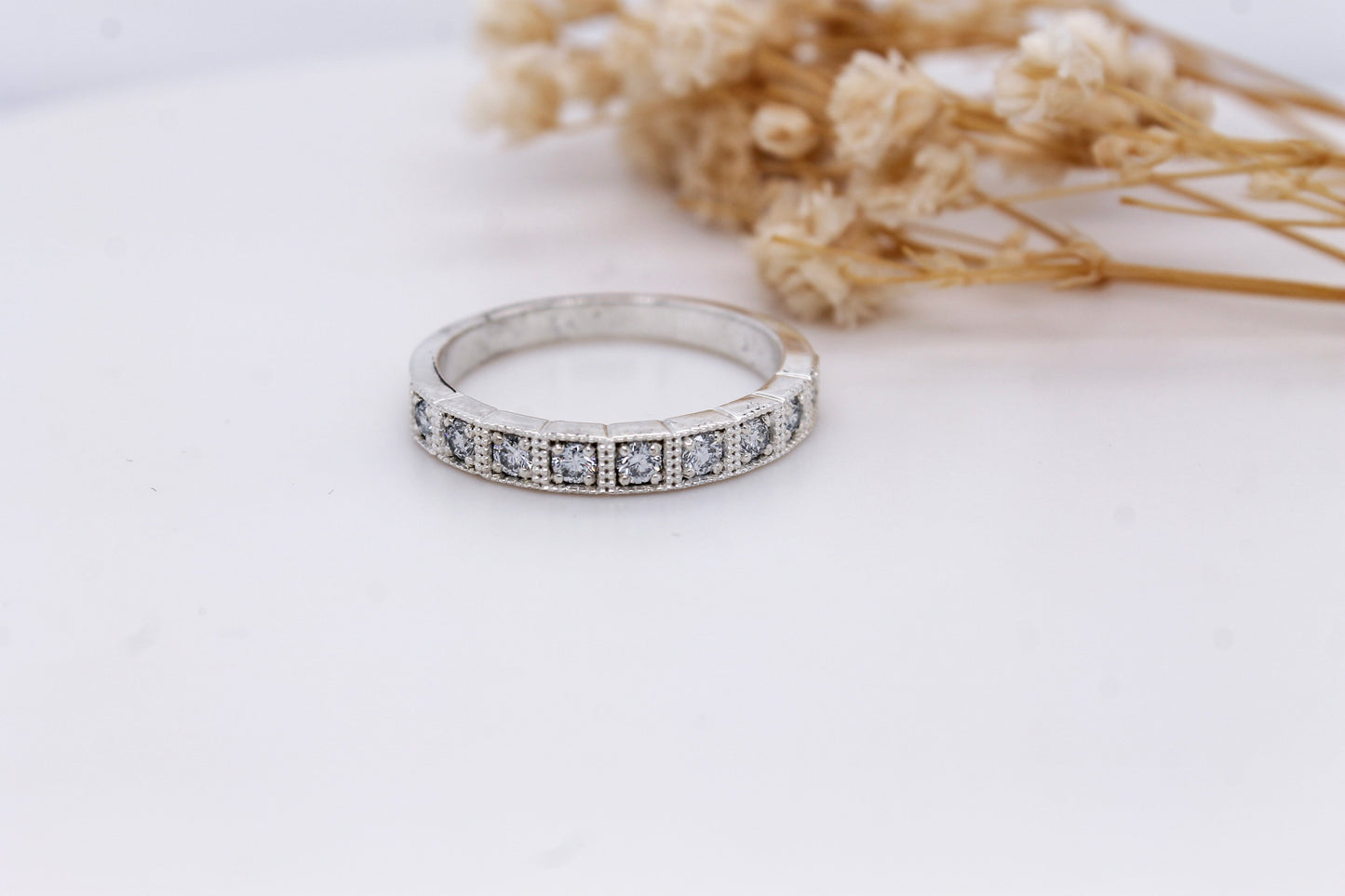 925 Silver CVD Diamond Band