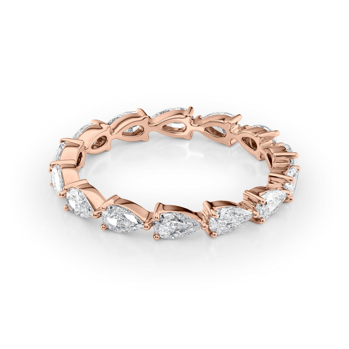 East West Pear Diamond Eternity Ring