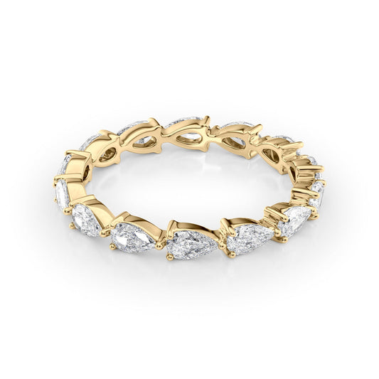 East West Pear Diamond Eternity Ring