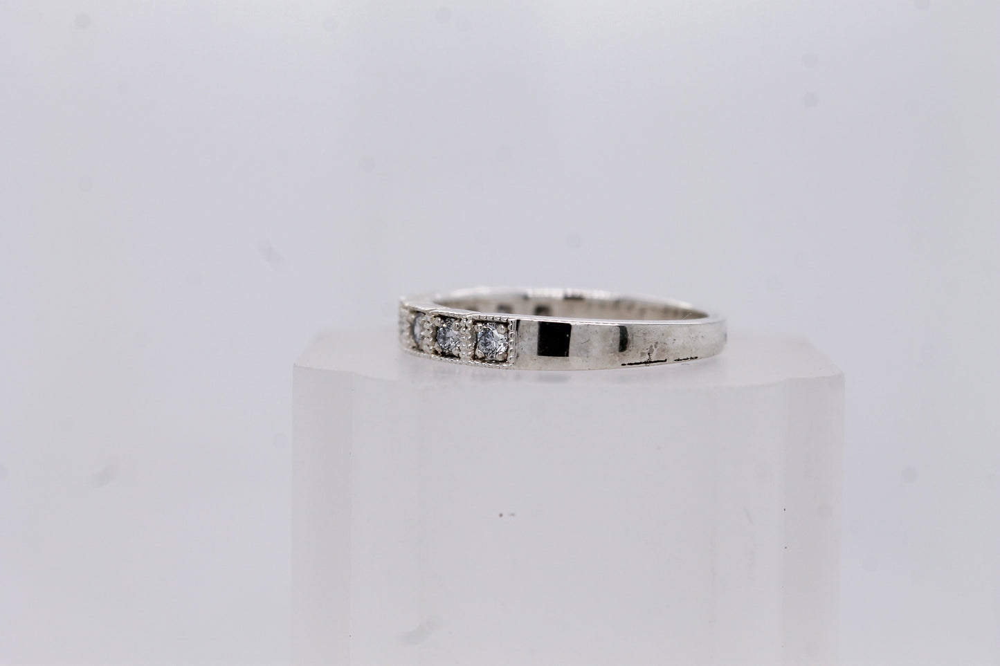 925 Silver CVD Diamond Band