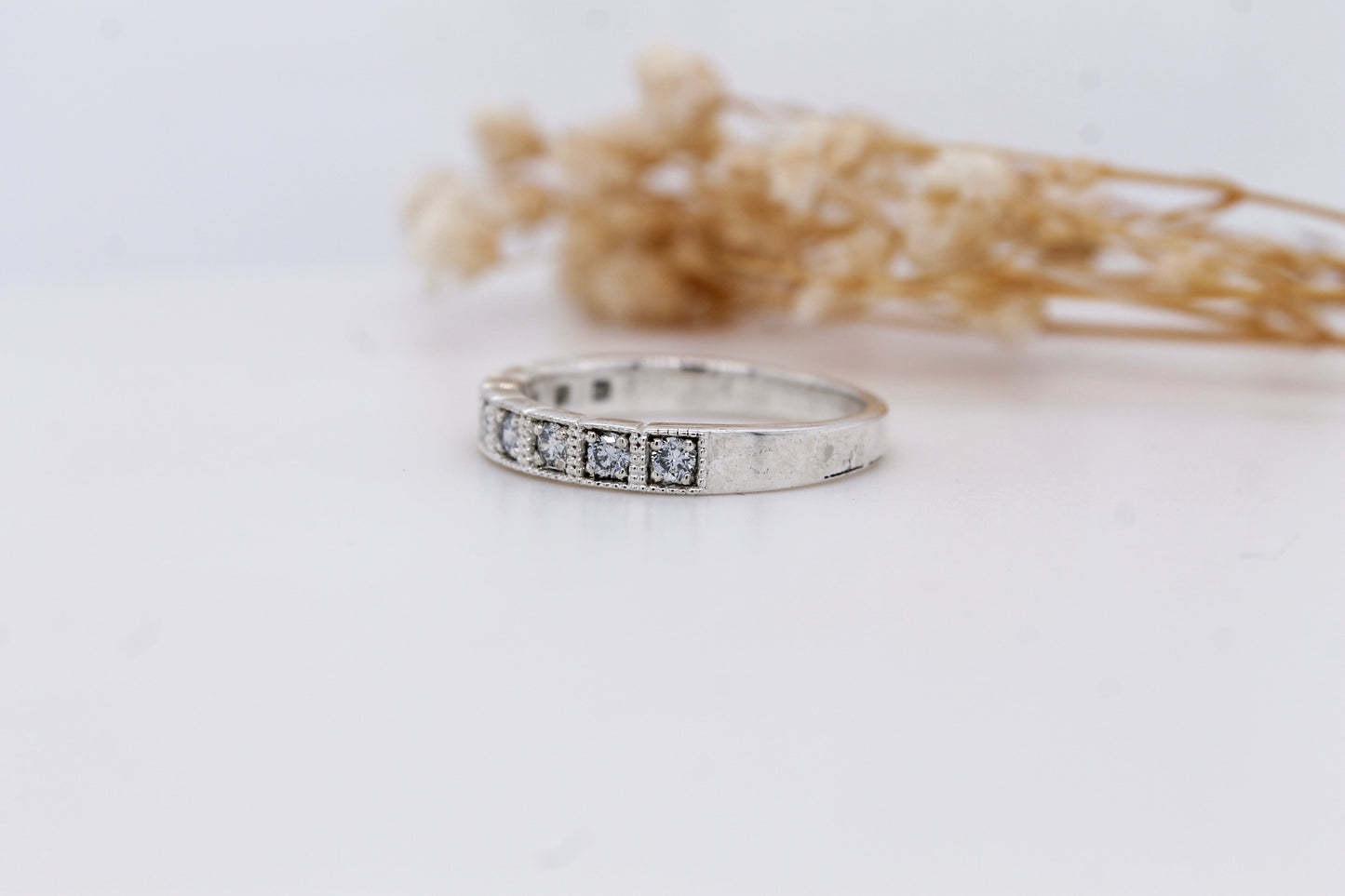 925 Silver CVD Diamond Band