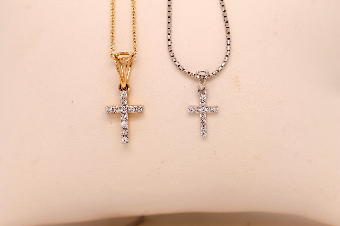 Diamond Cross Stud Pendant