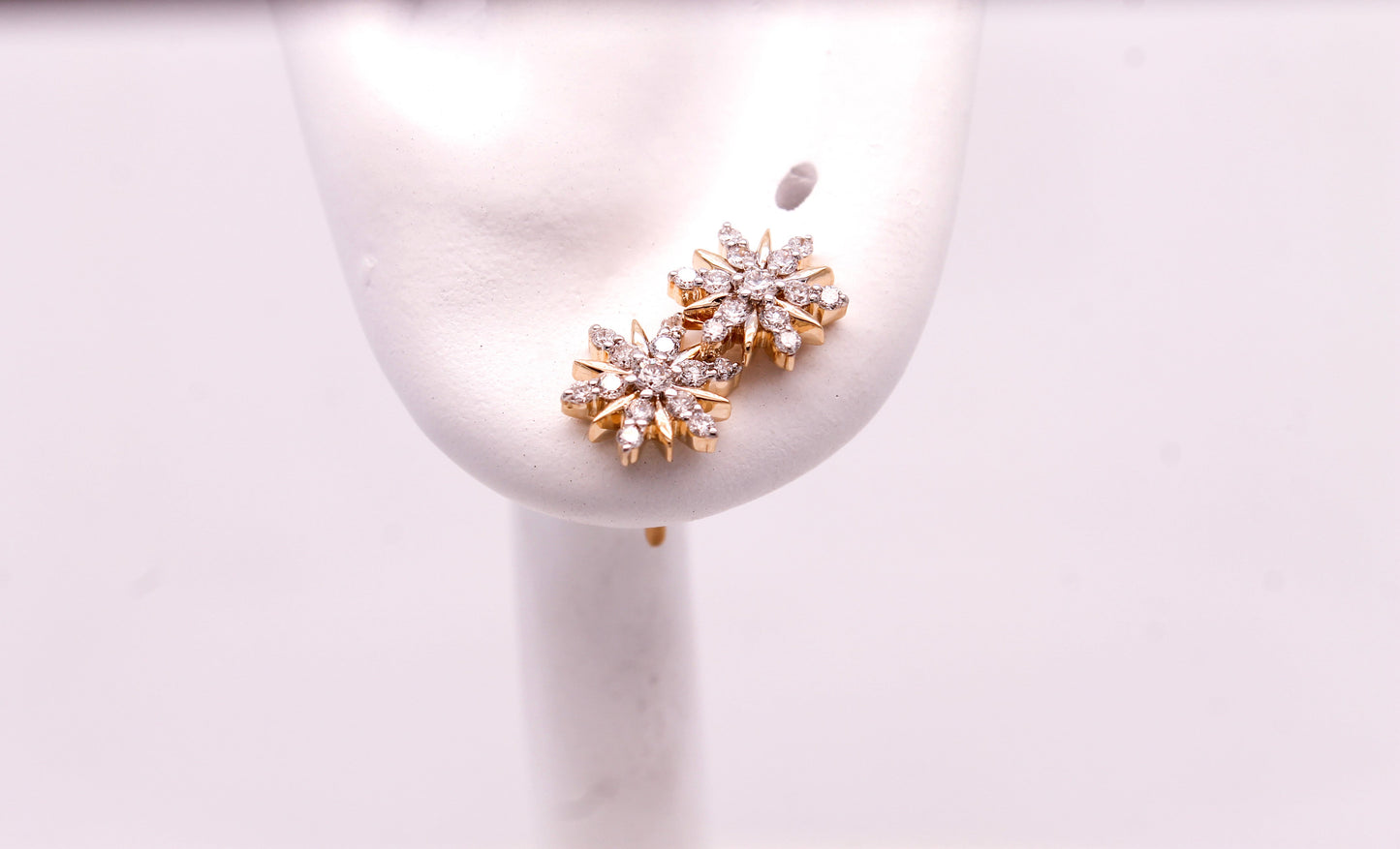 Diamond Snowflake Earrings