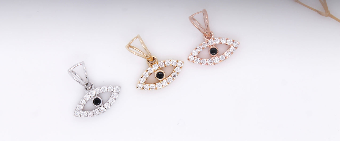 Diamond Evil Eye Necklace