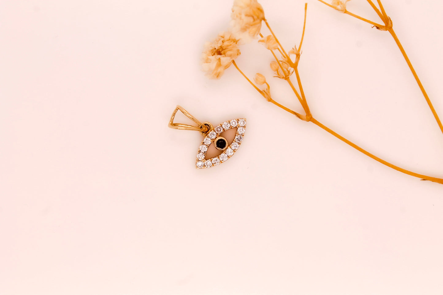 Diamond Evil Eye Necklace