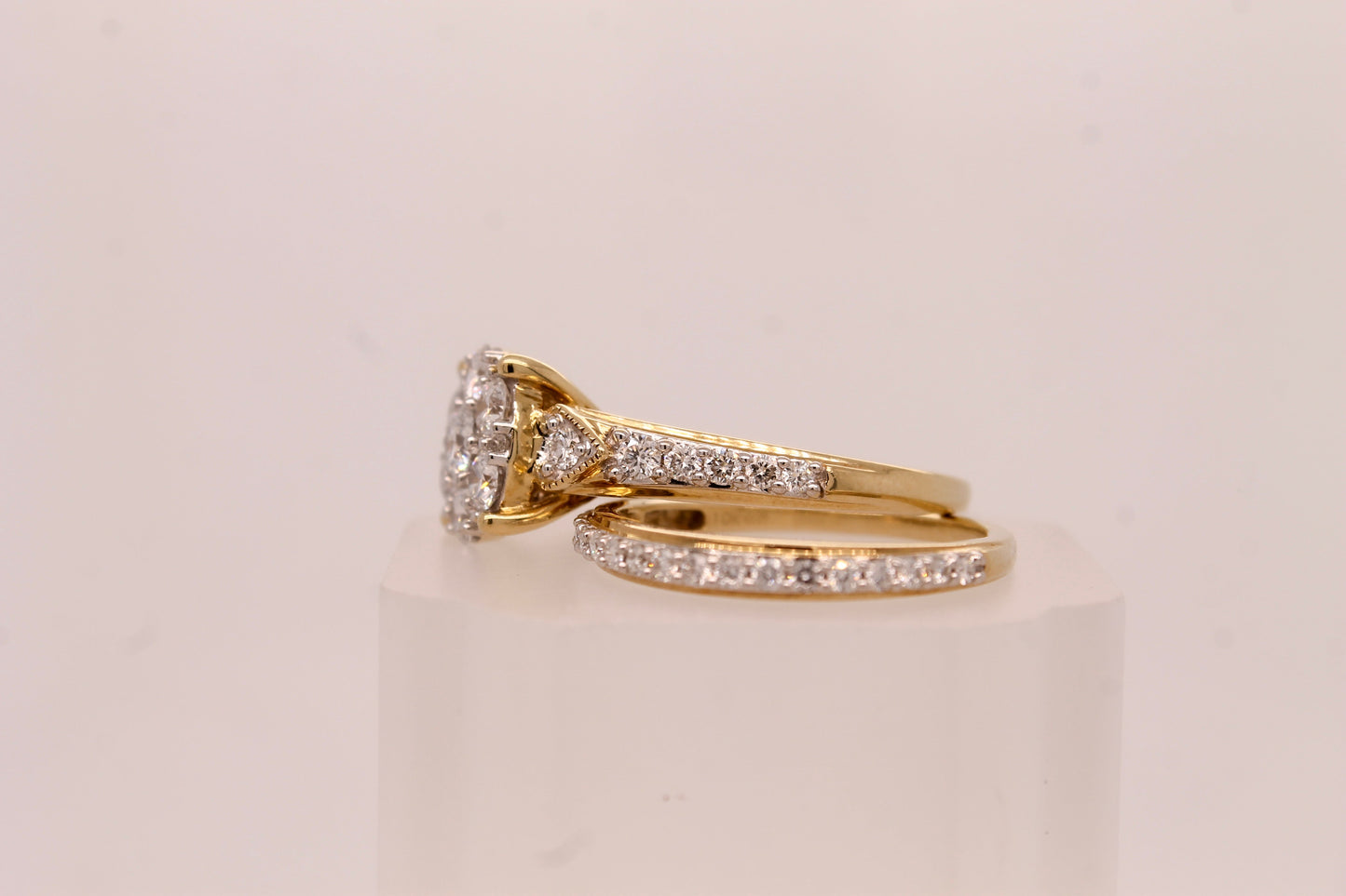 Double Halo Diamond Bridal Set
