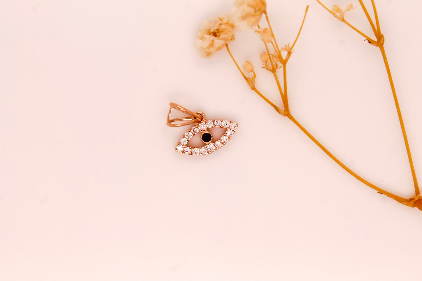 Diamond Evil Eye Necklace