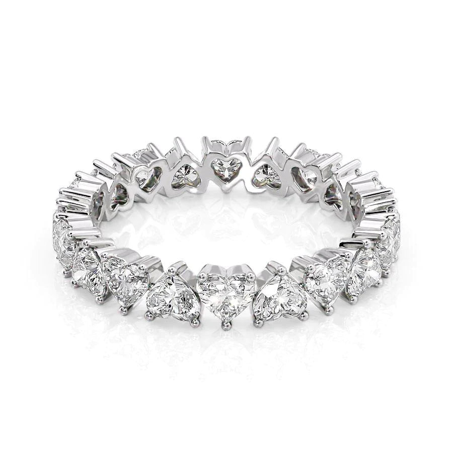 Heart Diamond Eternity Ring