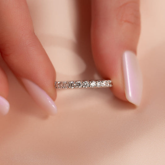 Diamond Trellis Eternity Ring