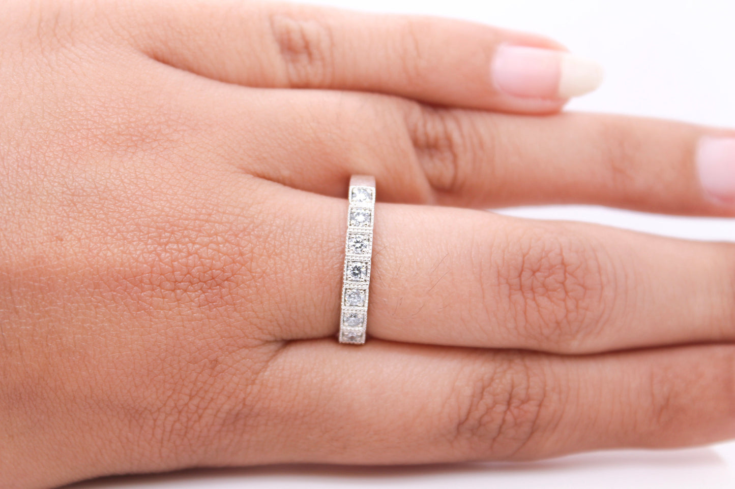 925 Silver CVD Diamond Band