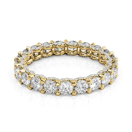 Diamond U Pave Prong Eternity Ring