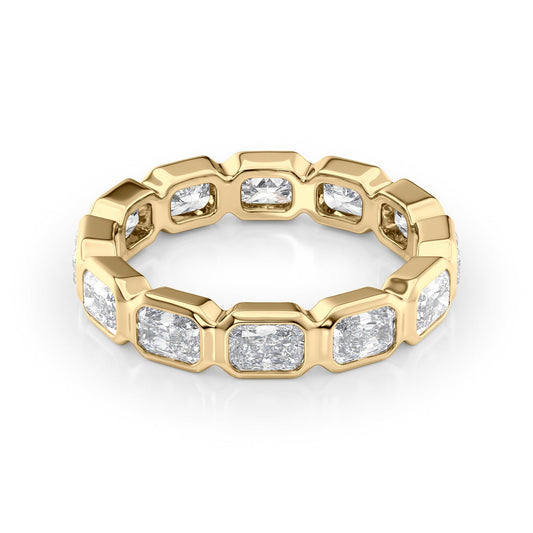 East West Radiant Dimond Bezel Eternity Ring