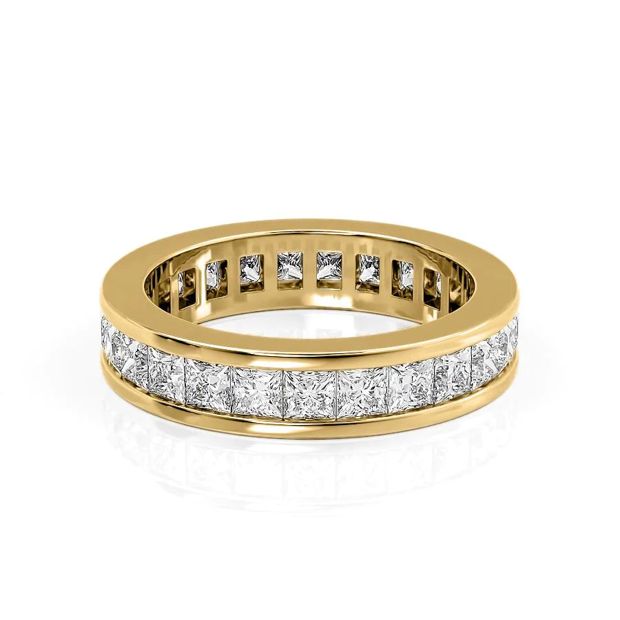Princess Diamond Channel Eternity Ring