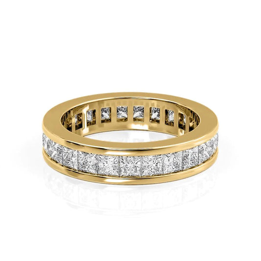 Princess Diamond Channel Eternity Ring