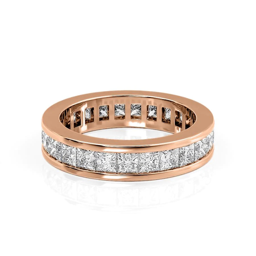 Princess Diamond Channel Eternity Ring