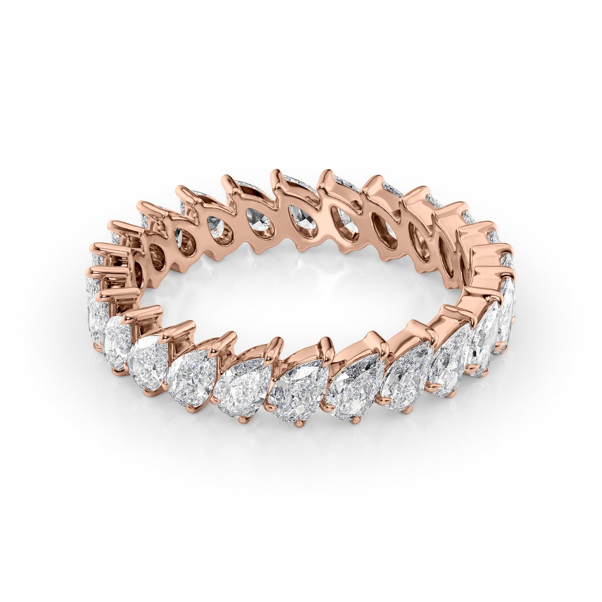 Pear Diamond Eternity Ring