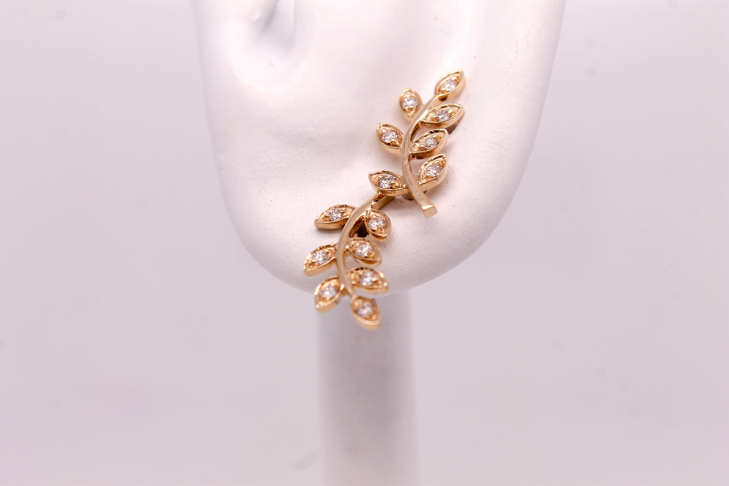 Diamond Leaves Earrings