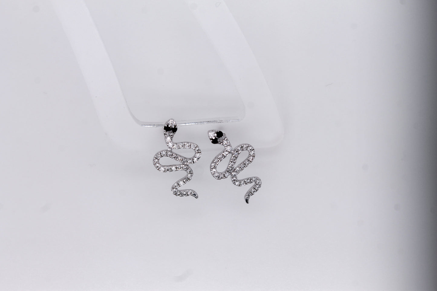 Diamond Snake Earrings