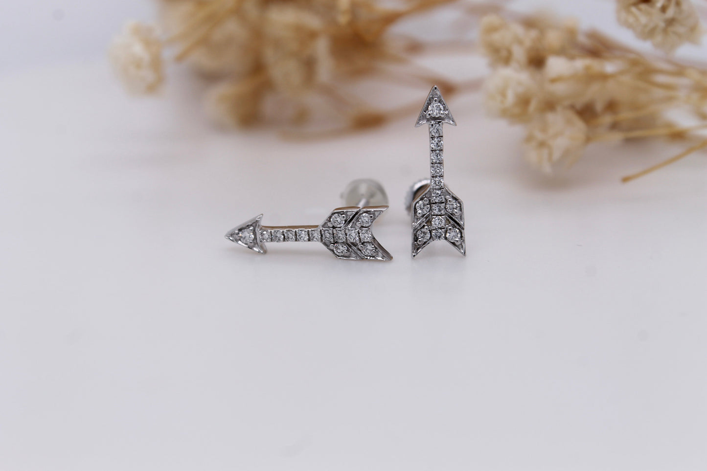 Diamond Arrow Earrings