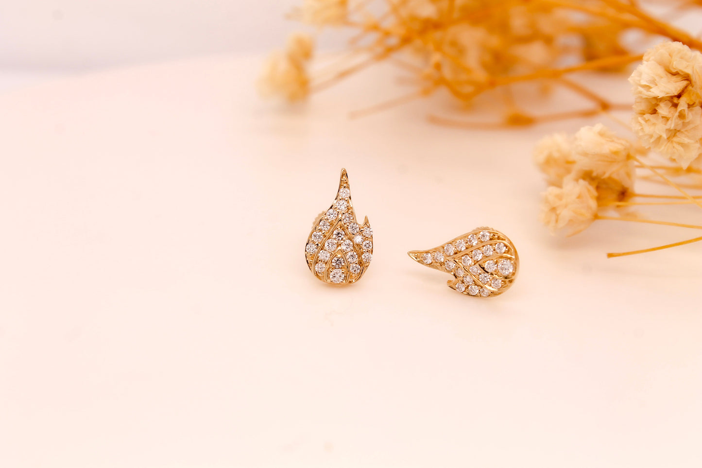 Diamond Pave Fire Stud