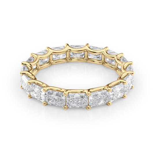 East West Radiant Diamond U Prong Eternity Ring